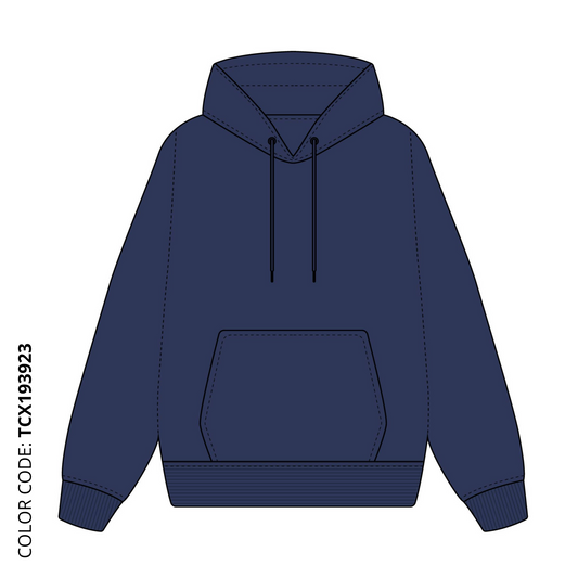 Navy Blue Hoodie TCX193923